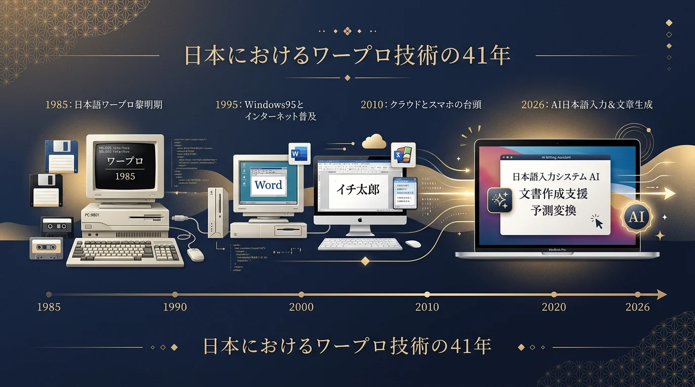 「jX-WORD太郎」から「一太郎2026」へ――バージョンアップでたどる日本語ワープロ41年史
