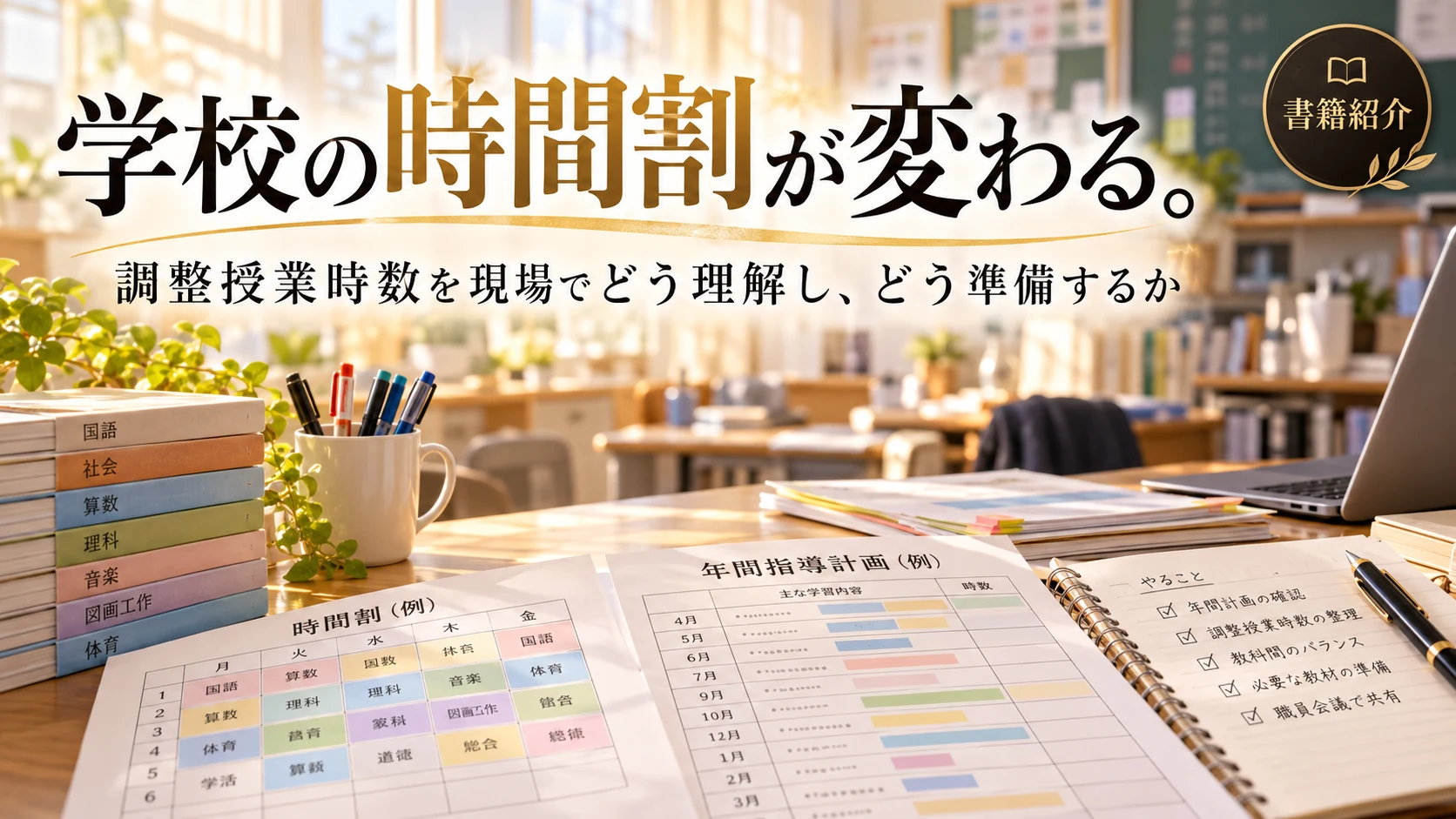 学校の時間割が変わる。調整授業時数を現場でどう理解し、どう準備するか