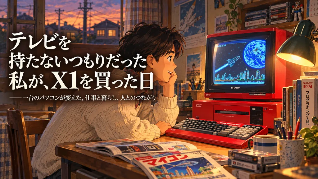 テレビを持たないつもりだった私が、X1を買った日。一台のパソコンが変えた、仕事と暮らし、人とのつながり