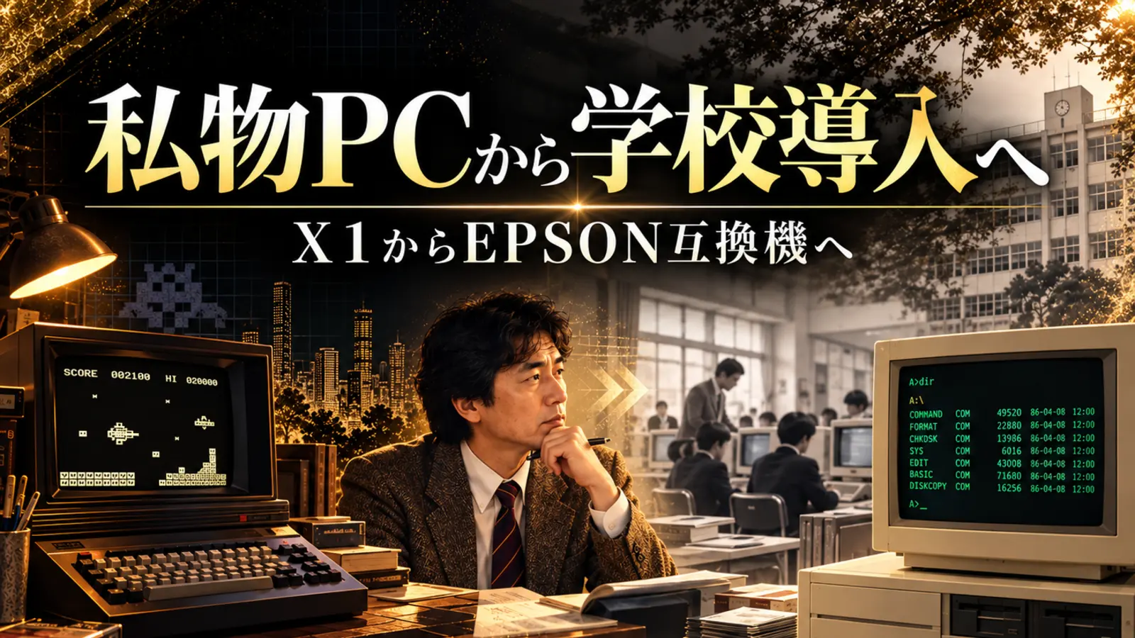 X1からEPSON 98互換機へ――私物PCから始まった、学校コンピュータ導入の時代