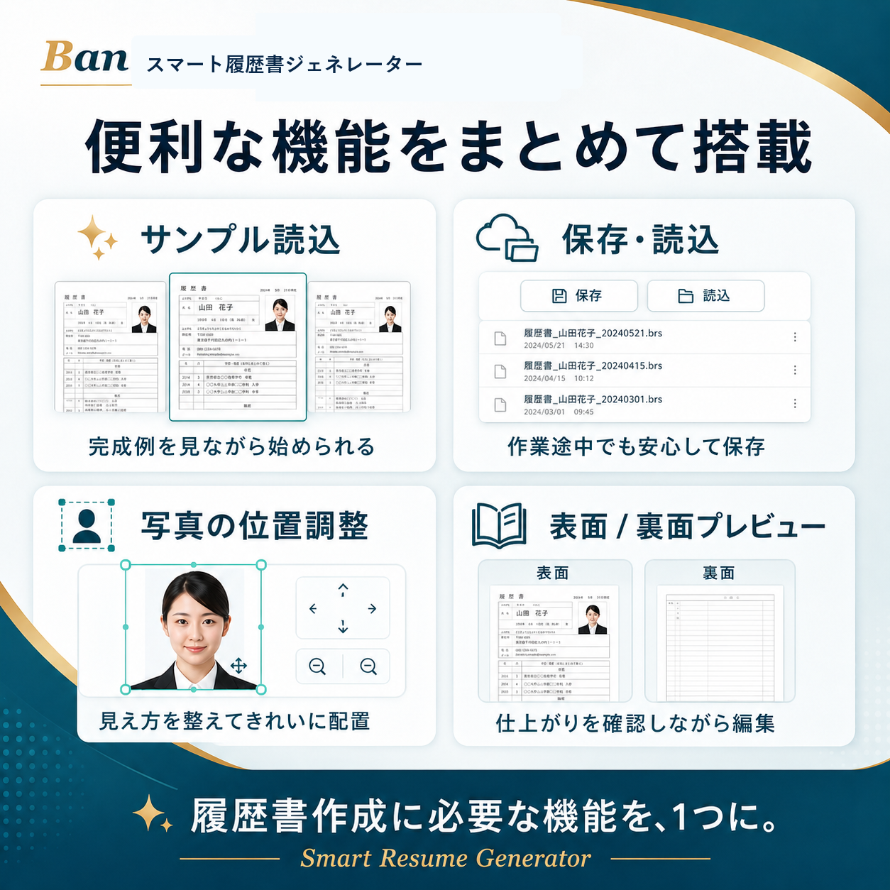 スマート履歴書ジェネレーターの試用とライセンス説明