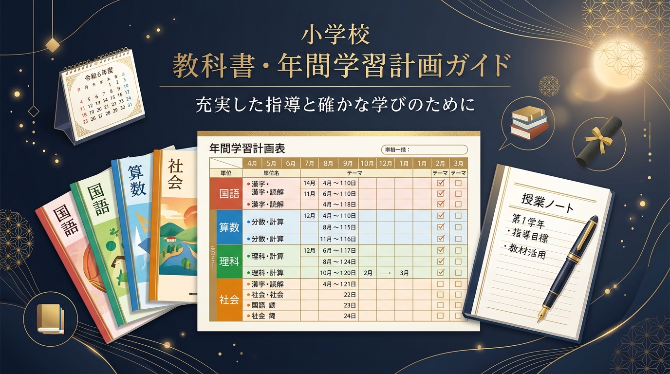 教科書・年間学習計画ガイド
